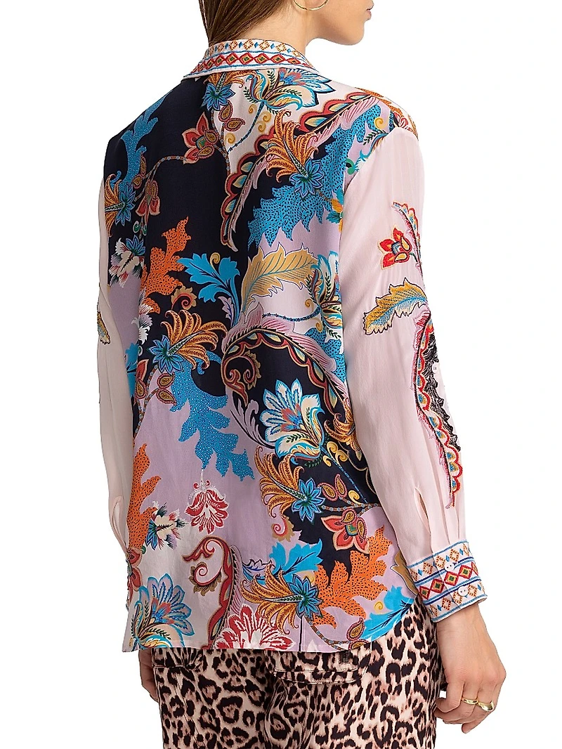 Morelia Printed Silk Shirt