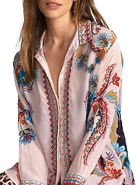 Morelia Printed Silk Shirt