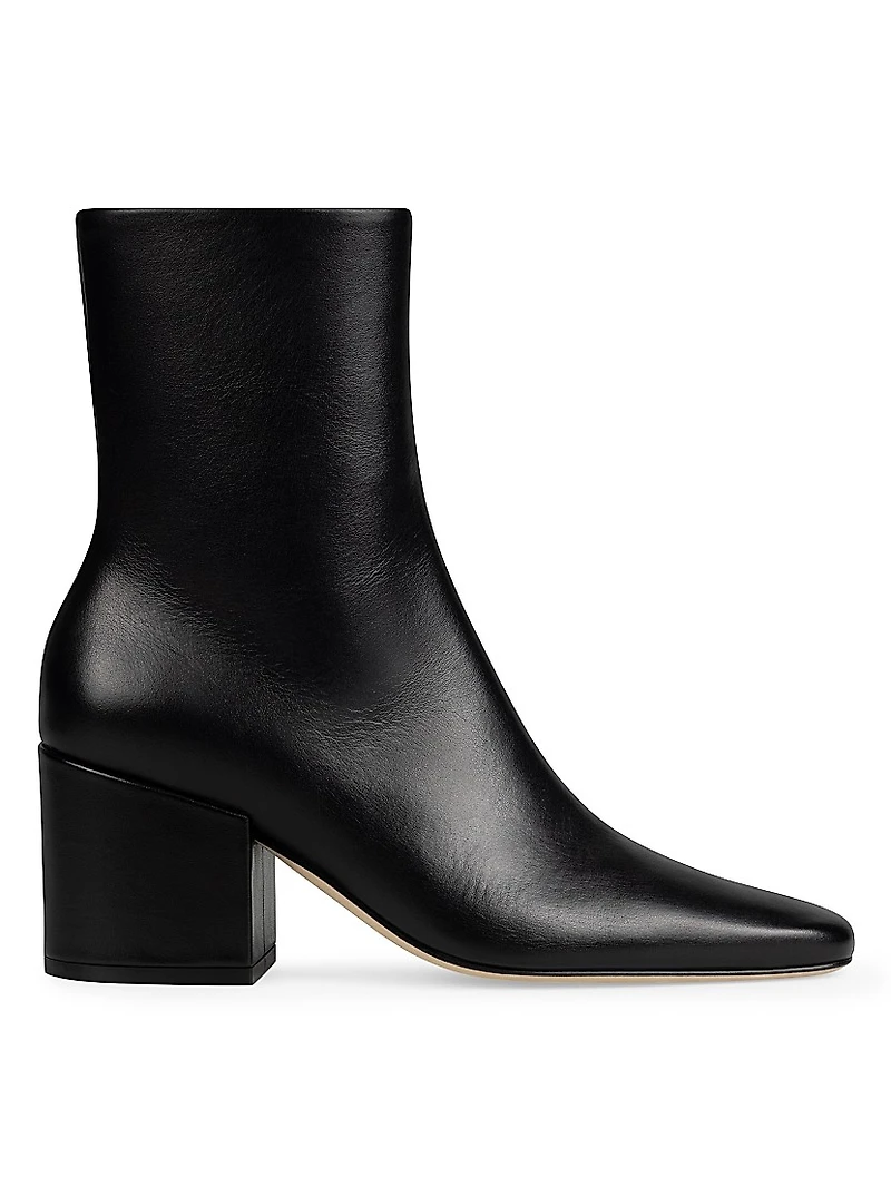 Alma 70MM Leather Ankle Boots