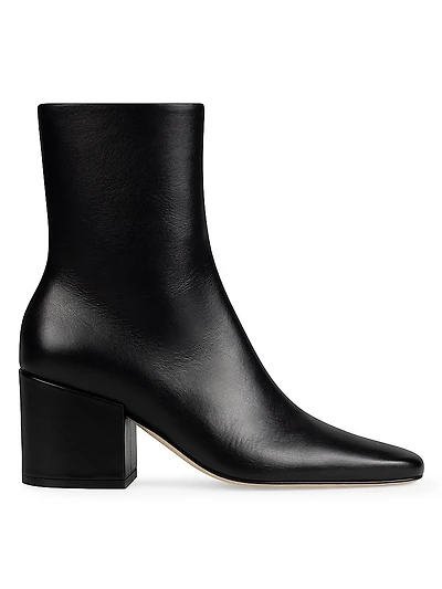 Alma 70MM Leather Ankle Boots