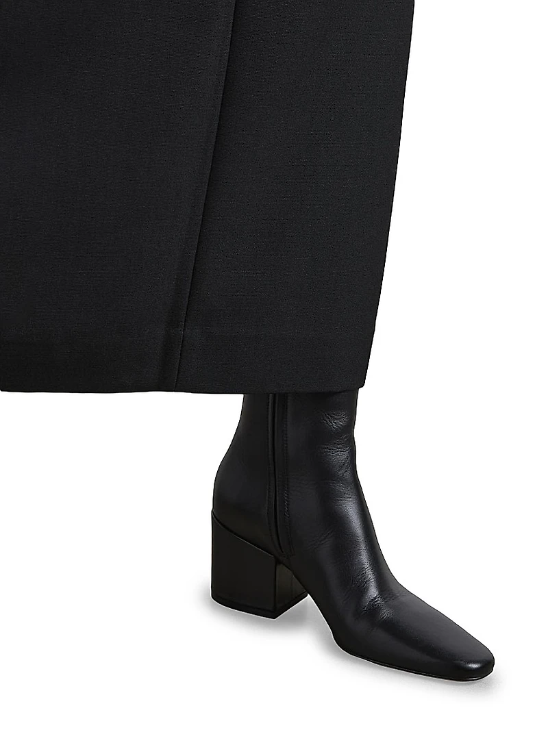 Alma 70MM Leather Ankle Boots