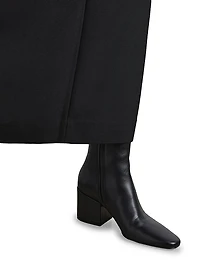 Alma 70MM Leather Ankle Boots