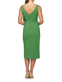 Jolie Ruffle-Trim Midi-Dress