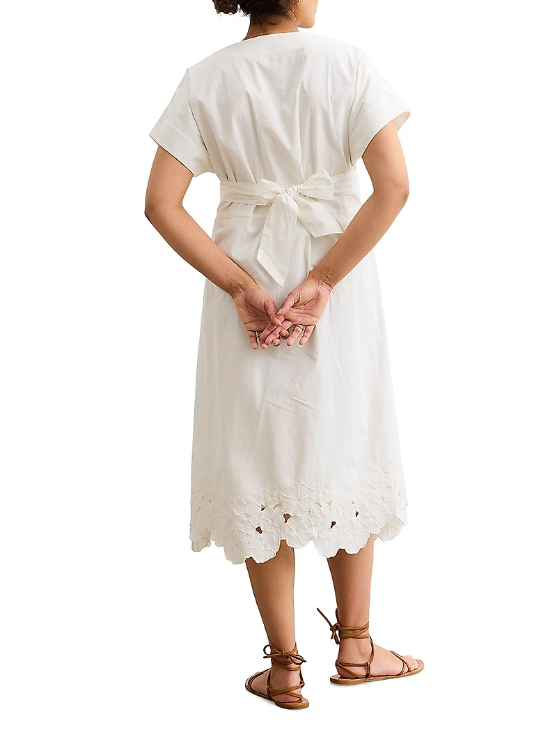 The Floral Embroidered Carolina Maternity Dress