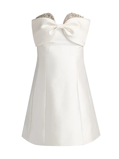 Ophelia Bow-Detailed Minidress