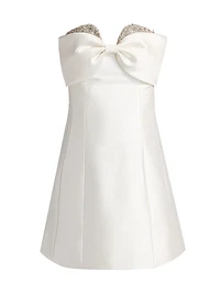 Ophelia Bow-Detailed Minidress