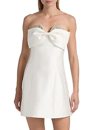 Ophelia Bow-Detailed Minidress