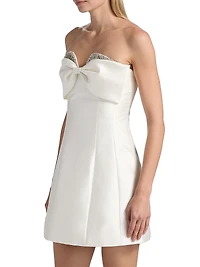 Ophelia Bow-Detailed Minidress