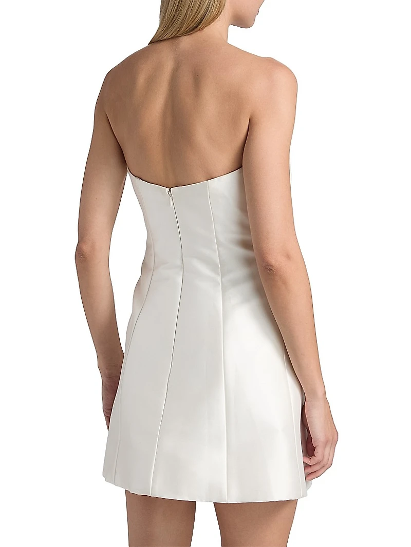 Ophelia Bow-Detailed Minidress
