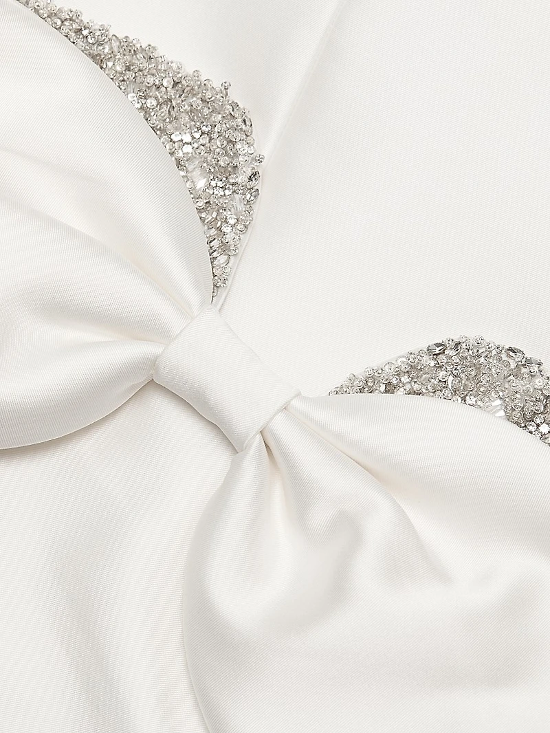 Ophelia Bow-Detailed Minidress