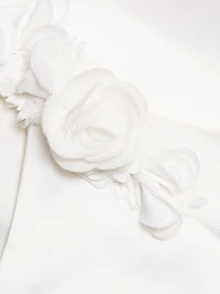 Farah Rose-Appliqué A-Line Minidress