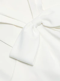 Fern Stretch-Crepe Bow Gown
