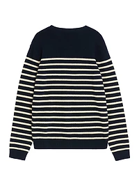 Wool Sweater with Jacquard Motif