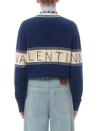 Wool and Cotton Sweater with Pattern