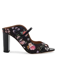 Norah 85MM Floral-Printed Grosgrain Sandals