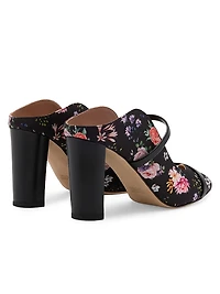 Norah 85MM Floral-Printed Grosgrain Sandals
