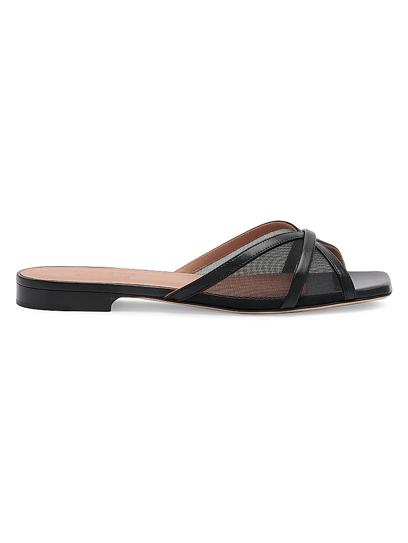 Perla Mesh Flat Sandals