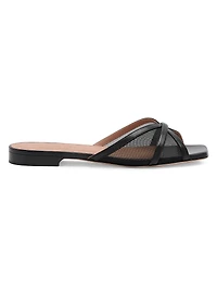 Perla Mesh Flat Sandals