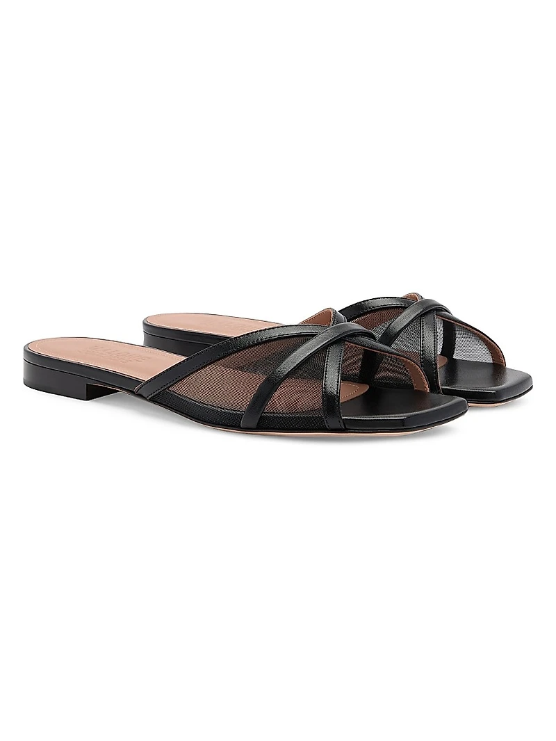 Perla Mesh Flat Sandals