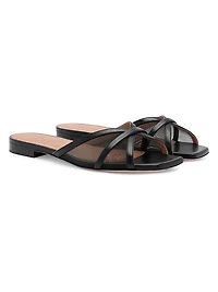 Perla Mesh Flat Sandals