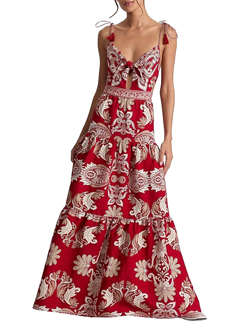 Minka Serenade Tie Maxi Dress