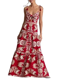 Minka Serenade Tie Maxi Dress