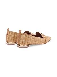 Dora Raffia Loafers