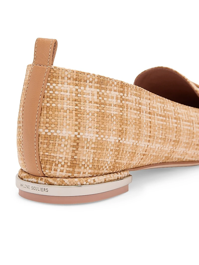 Dora Raffia Loafers