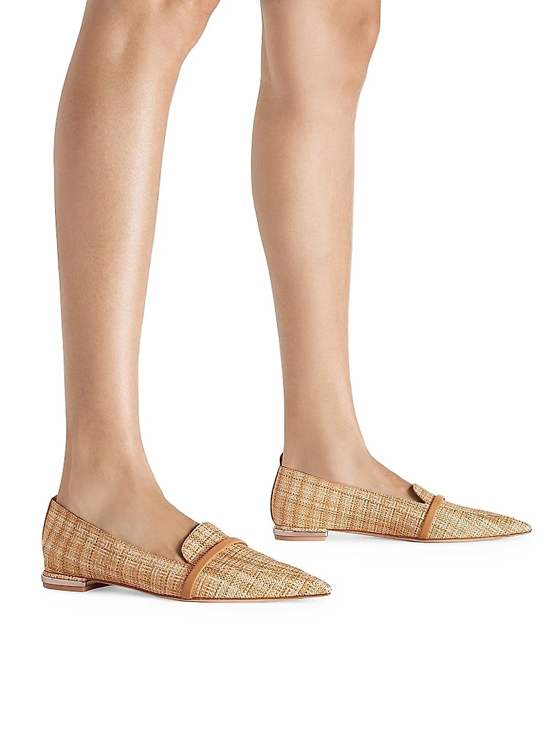 Dora Raffia Loafers