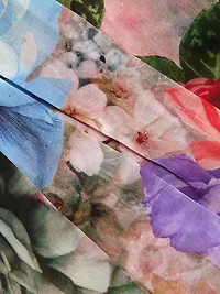 Haven Printed Cropped Bustier Top