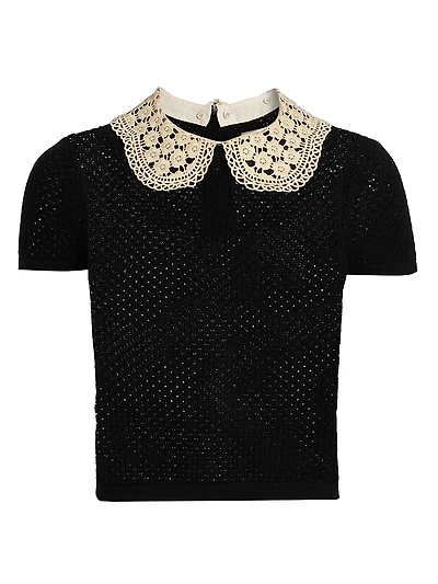 Ciara Lace Collar Top