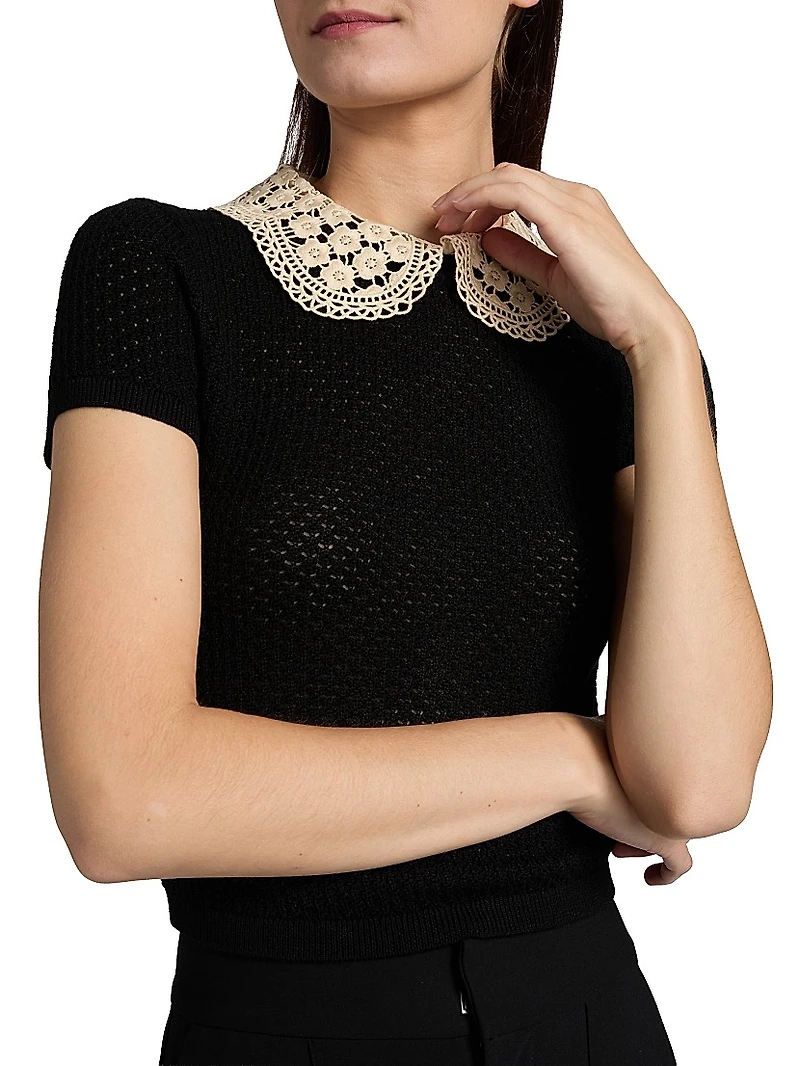 Ciara Lace Collar Top