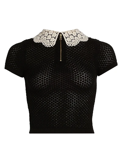 Ciara Lace Collar Top