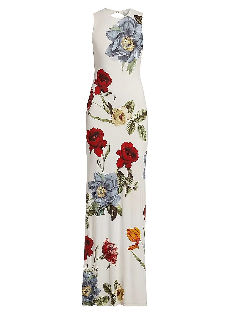 Delora Open-Back Sleeveless Maxi Dress