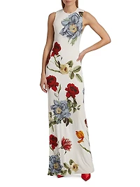 Delora Open-Back Sleeveless Maxi Dress