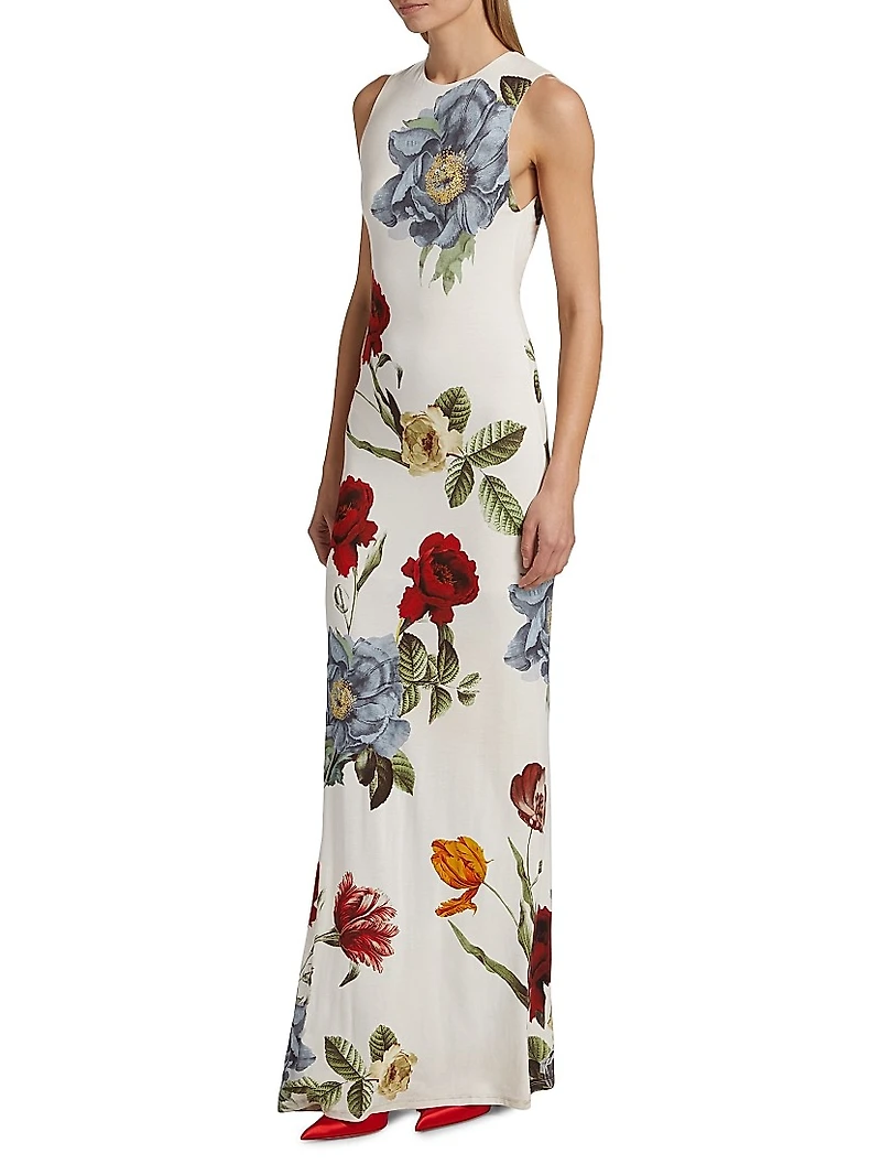 Delora Open-Back Sleeveless Maxi Dress