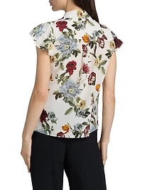Martel Floral Silk Blouse