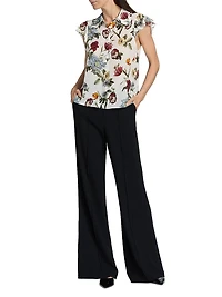 Martel Floral Silk Blouse