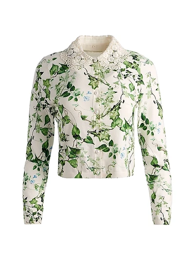 Carson Lace Collar Cardigan