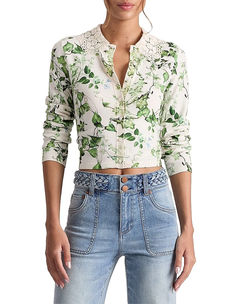 Carson Lace Collar Cardigan