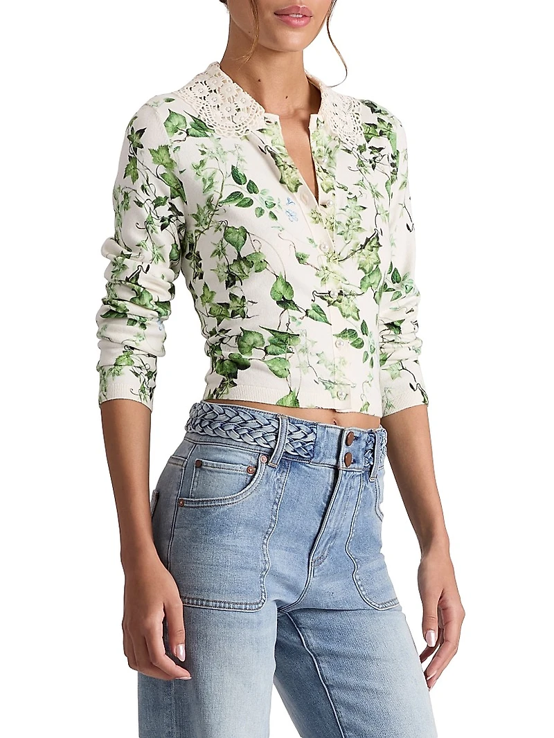 Carson Lace Collar Cardigan