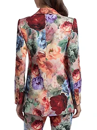 Breann Floral Single-Breasted Blazer