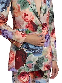 Breann Floral Single-Breasted Blazer