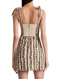 Maryann Floral Tie-Strap Minidress