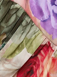Nilda Floral A-Line Maxi Skirt