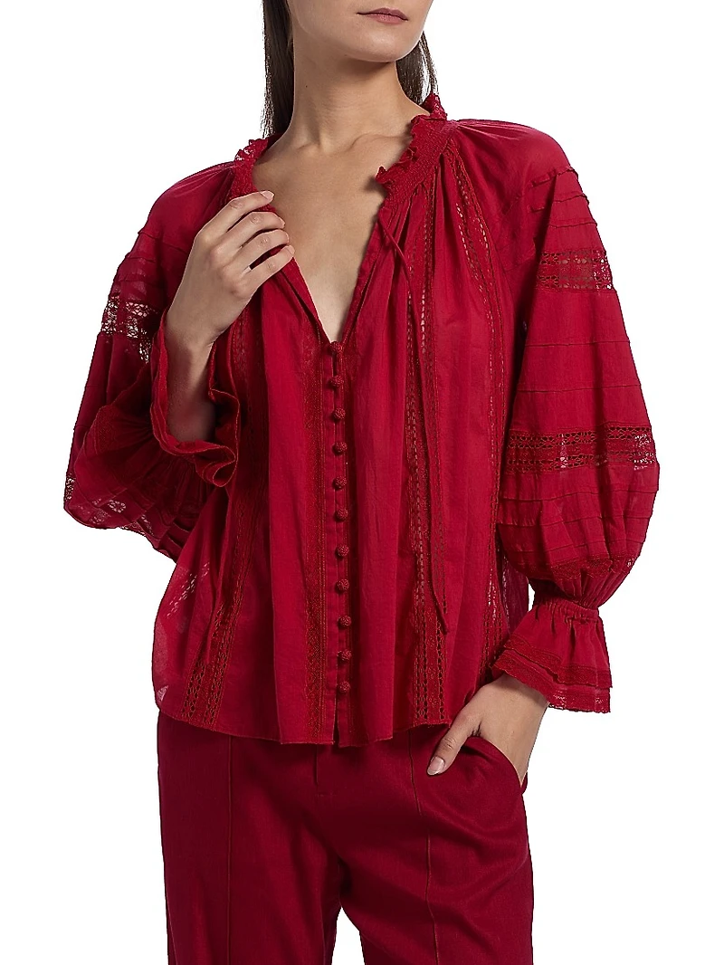 Josephine Tieneck Cotton Blouse
