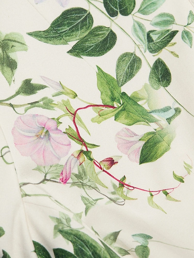 Lucy Tropical-Print Stretch-Cotton Mini Shirtdress