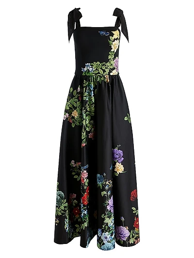 Oriana Drop-Waist Midi-Dress