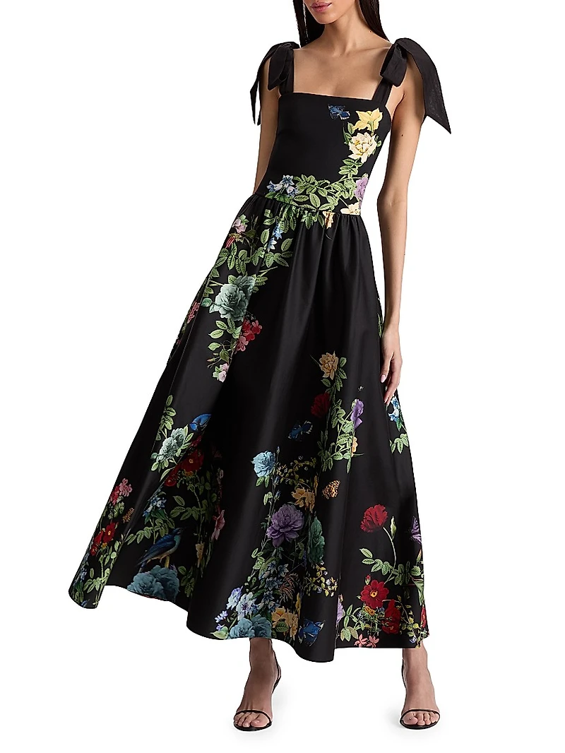 Oriana Drop-Waist Midi-Dress