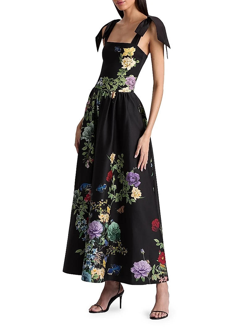 Oriana Drop-Waist Midi-Dress